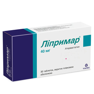 Ліпримар табл. в/о 40мг №30