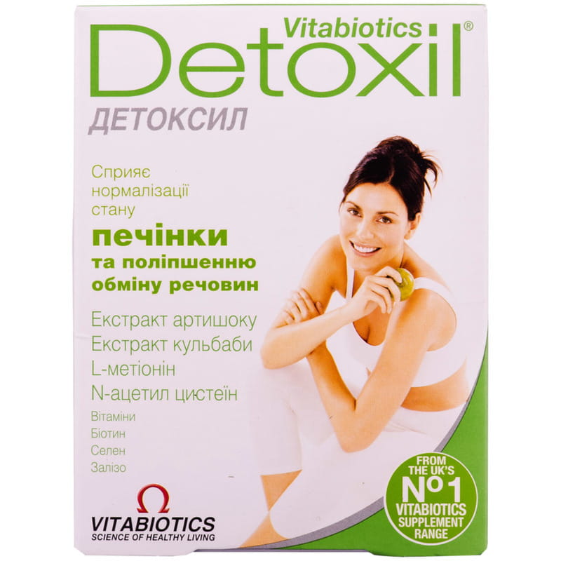 Детоксил: показання, склад, інструкція, купити таблетки Detoxil в