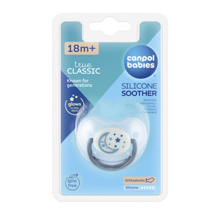 Пустышка силиконовая CANPOL (Канпол) артикул 22/502 анатомическая от 18 месяцев Night dreams (Найт дримс) 1 шт