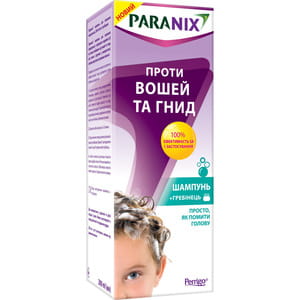 Шампунь для волосся Паранікс протипедикульозний (від вошей та гнид) флакон 200 мл з гребінцем