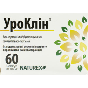 Капсулы для улучшения работы мочевыводящей системы УроКлин по 400 мг 6 блистеров по 10 шт