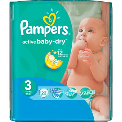 Підгузники для дітей PAMPERS Active Baby (Памперс Актив Бебі) Midi (Міді) 3 від 4 до 9 кг 22 шт