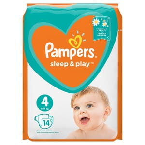 Подгузники для детей PAMPERS Sleep & Play (Памперс Слип энд Плей) Maxi (Макси) 4 от 7 до 14 кг 14 шт
