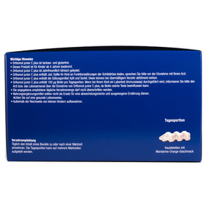 Ортомол Джуниор С плюс (Orthomol junior С plus) для поднятия иммунитета таблетки жевательные вкус апельсина с витамином С, Д, цинком на курс 30 дней