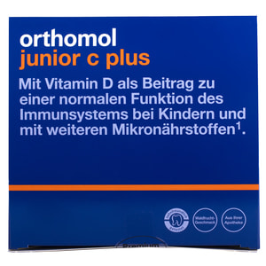 Ортомол Джуниор С плюс (Orthomol junior С plus) для поднятия иммунитета таблетки жевательные вкус апельсина с витамином С, Д, цинком на курс 30 дней