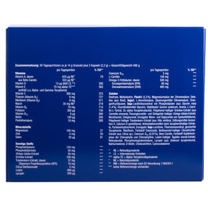 Ортомол Ментал (Orthomol Mental) витаминный комплекс для повышения концентрации внимания и памяти капсулы + порошок на курс приема 30 дней