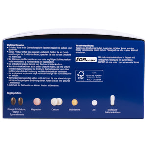 Ортомол Натал (Orthomol Natal) витаминный комплекс для беременных и кормящих грудью женщин таблетки + капсулы на курс 30 дней с витамином С, Д, цинком