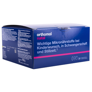 Ортомол Натал (Orthomol Natal) витаминный комплекс для беременных и кормящих грудью женщин таблетки + капсулы на курс 30 дней с витамином С, Д, цинком