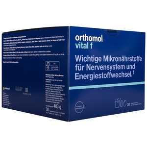 Ортомол Витал Ф (Orthomol Vital F) витаминный комплекс для женского здоровья капсулы + порошок + таблетки на курс приема 30 дней