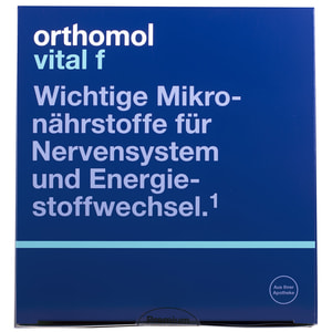 Ортомол Витал Ф (Orthomol Vital F) витаминный комплекс для женского здоровья капсулы + порошок + таблетки на курс приема 30 дней