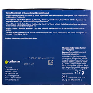 Ортомол Вітал М (Orthomol Vital М) вітамінний комплекс для чоловічого здоров'я питний на курс прийому 30 днів