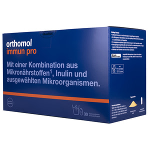 Ортомол Иммун Про (Orthomol Immun) витаминный комплекс для поднятия иммунитета гранулы + капсулы с витамином С, Д, цинком на курс приема 30 дней