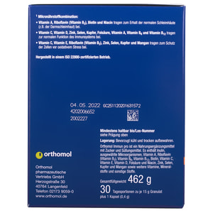 Ортомол Иммун Про (Orthomol Immun) витаминный комплекс для поднятия иммунитета гранулы + капсулы с витамином С, Д, цинком на курс приема 30 дней