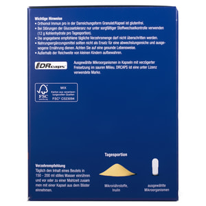 Ортомол Иммун Про (Orthomol Immun) витаминный комплекс для поднятия иммунитета гранулы + капсулы с витамином С, Д, цинком на курс приема 30 дней