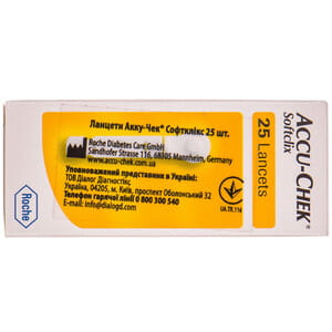 Ланцети Accu-Chek Softclix (Аку-чек Софтклікс) 25 шт