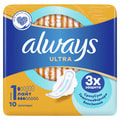 Прокладки гігієнічні жіночі ALWAYS (Олвейс) Ultra Light (Ультра лайт) 10 шт