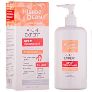 Крем для тіла HIRUDO DERM (Гірудо дерм) Atopic Program (Атопік Програм) спеціальний для сухої, дуже сухої та схильної до атопії шкіри 400 мл