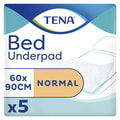 Пеленки гигиенические впитывающие TENA BED Normal (Тена Бед Нормал) размер 60 см х 90 см 5 шт