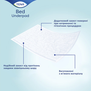 Пеленки гигиенические впитывающие TENA BED Normal (Тена Бед Нормал) размер 60 см х 90 см 5 шт