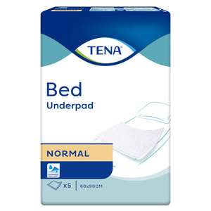 Пеленки гигиенические впитывающие TENA BED Normal (Тена Бед Нормал) размер 60 см х 90 см 5 шт