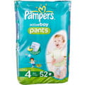 Подгузники для детей PAMPERS Active Baby (Памперс Актив Бэби) Boy Maxi (Макси) 4 для мальчиков от 9 до 14 кг 52 шт