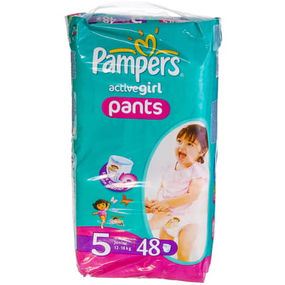 Подгузники для детей PAMPERS Active Baby (Памперс Актив Бэби) Girl Junior (Юниор) 5 для девочек от 12 до 18 кг 48 шт