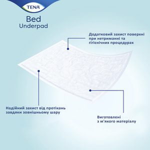 Пелюшки гігієнічні вбираючі TENA BED Normal (Тена Бід Нормал) розмір 60 см х 60 см 30 шт