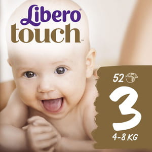 Підгузники для дітей LIBERO (Ліберо) Touch 3 з масою від 4 до 8 кг 52 шт