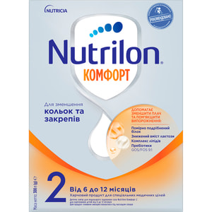 Смесь сухая детская NUTRILON (Нутрилон) Комфорт 2 при коликах и запорах от 6 до 12 месяцев 300 г