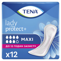Прокладки урологические TENA (Тена) Lady Maxi InstaDry (Леди Макси Инстдрай) для женщин 12 шт