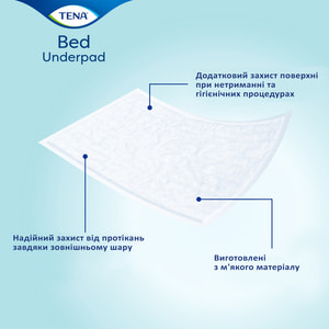 Пеленки гигиенические впитывающие TENA BED Normal (Тена Бед Нормал) размер 60 см х 90 см 30 шт