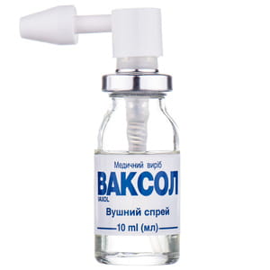 Спрей для ухода за ушным каналом и удаления серных пробок Ваксол флакон 10 мл