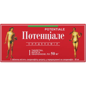 Потенциале табл. п/о 50мг №1