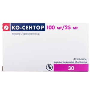 Ко-сентор табл. п/о 100мг/25мг №30