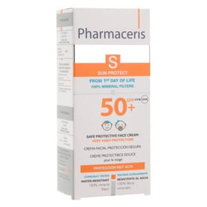 Крем для обличчя PHARMACERIS S (Фармацеріс) дитячий сонцезахисний Безпечний захист з перших днів життя SPF 50+ 50 мл