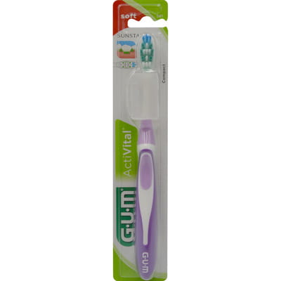 Зубная щетка GUM (Гам) Activital (Активитал) компактная мягкая 1 шт