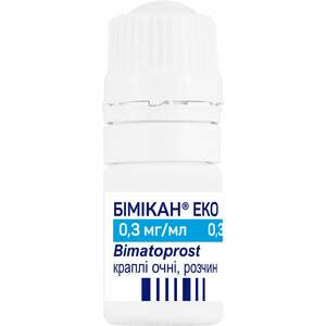 Бимикан Эко кап. глаз. р-р 0,3мг/мл фл. 3мл №1