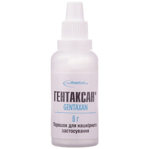 Гентаксан пор. д/накож. прим. фл. 8г
