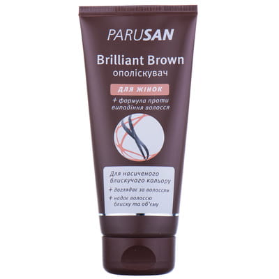 Ополаскиватель для волос PARUSAN (Парусан) Brilliant Brown для женщин для насыщенного, блестящего цвета с формулой против выпадения волос 150 мл