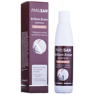 Шампунь для волосся PARUSAN (Парусан) Brilliant Brown для жінок з формулою проти випадіння волосся 200 мл