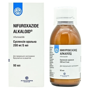 Ніфуроксазид Алкалоїд сусп. орал. 200мг/5мл фл. 90мл