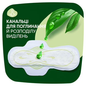 Прокладки гигиенические женские NATURELLA (Натурелла) Classic Camomile Night Single (Классик) ночные с крылышками Ромашка 7 шт