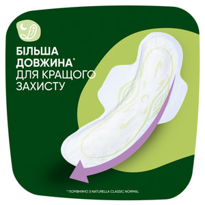Прокладки гигиенические женские NATURELLA (Натурелла) Classic Camomile Night Duo (Классик) ночные с ромашкой 14 шт