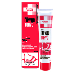 Крем для тіла БІОКОН Доктор Біокон Гірудо тонус масажний відновлюючий 100 г