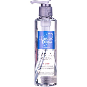 Гель для умывания HIRUDO DERM (Гирудо дерм) Extra Dry Aqua Clean (Экстра драй аква клин) увлажняющий 180 мл
