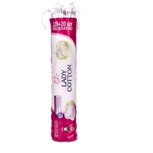 Ватні диски Lady Cotton (Леді Котон) косметичні 120 шт