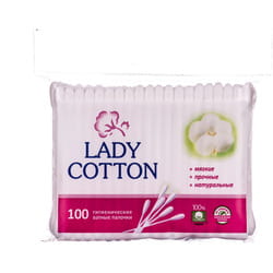 Ватні палички Lady Cotton (Леді Котон) пакет 100 шт
