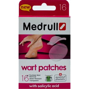 Пластырь медицинский Medrull (Медрулл) от бородавок 16 шт