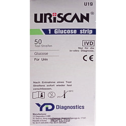 Тест-полоски для определения глюкозы в моче URISCAN (Урискан) U-19 50 шт