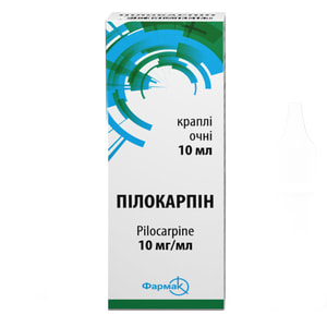 Пілокарпін краплі очні 10мг/мл фл. 10мл